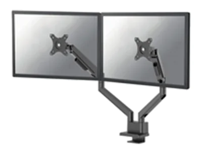 Neomounts NEXT Slim DS70-250BL2 - Befestigungskit (Gelenkarm) - Voll beweglich - für 2 Monitore - Aluminium - Schwarz - Bildschirmgröße: 43.2-81.3 cm (17"-32") - Tischmontage