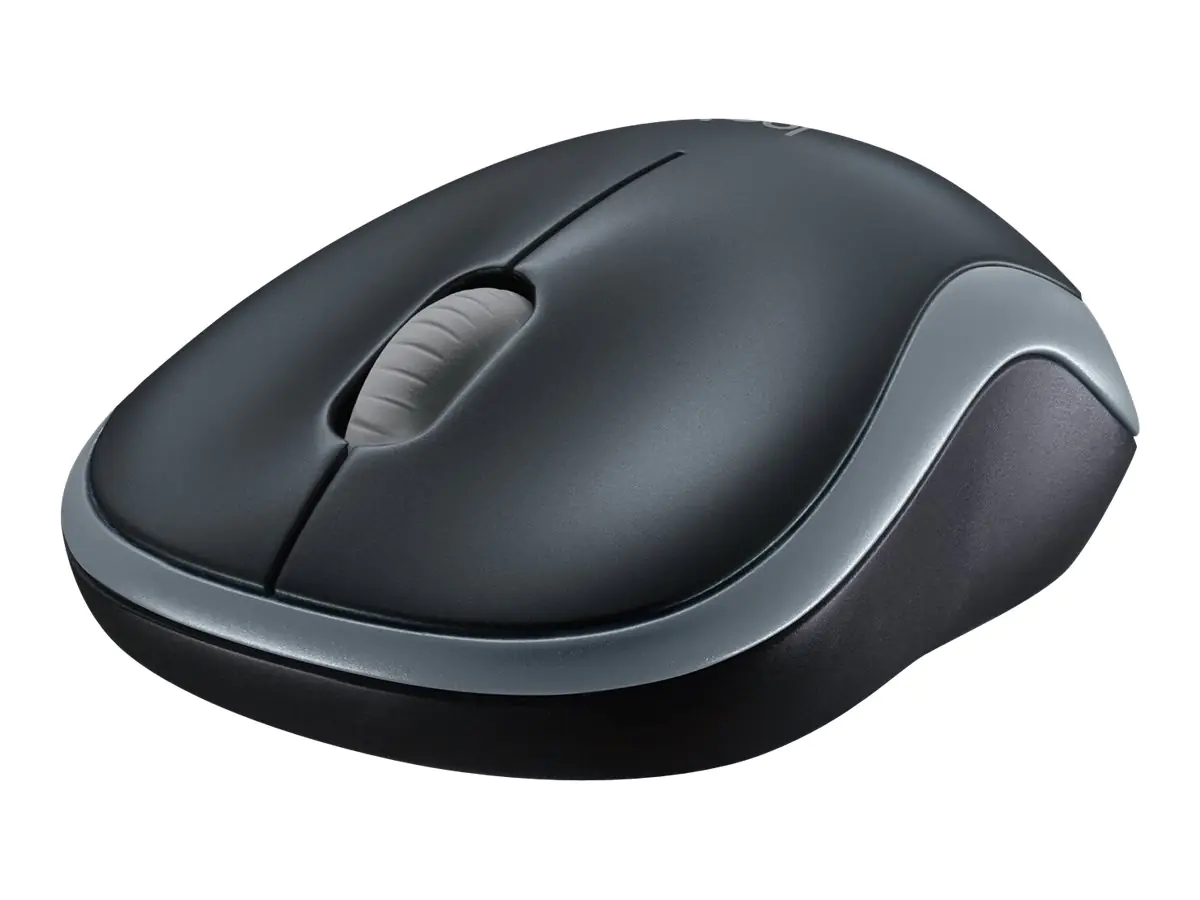 Logitech M185 - Maus - optisch - kabellos - 2.4 GHz - kabelloser Empfänger (USB) - Grau