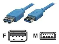 Techly USB-Verlängerungskabel - USB Typ A (M)