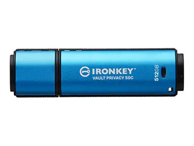 Kingston IronKey Vault Privacy 50C IKVP50C - USB-Flash-Laufwerk - verschlüsselt - 512 GB - USB 3.2 Gen 1 - TAA-konform