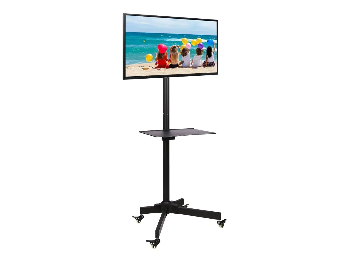TECHly - Wagen - für Flachbildschirm / AV-Ausrüstung - Schwarz - Bildschirmgröße: 48-94 cm (19"-37") - Montageschnittstelle: 200 x 200 mm