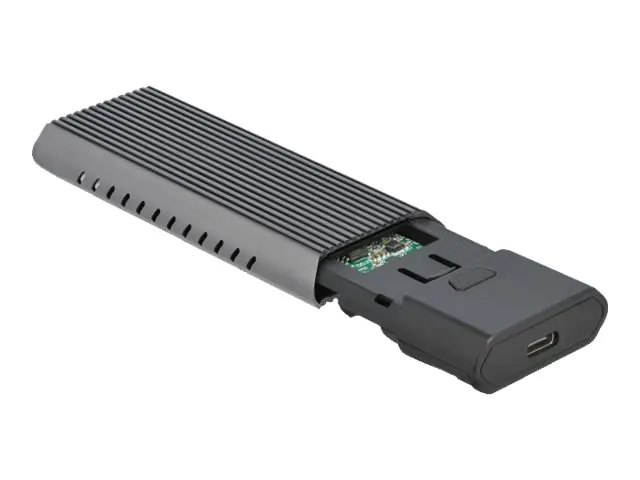 Delock External USB Type-C Combo Enclosure for M.2 NVMe PCIe or SATA SSD - Speichergehäuse - M.2 - M.2 NVMe Card / SATA 10Gb/s - USB 3.2 (Gen 2)