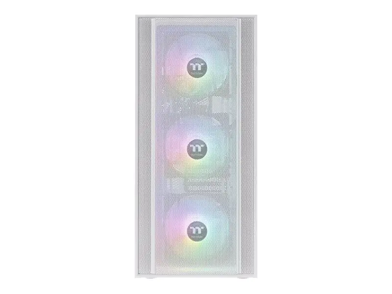 Thermaltake H570 TG ARGB Snow - Mid tower - E-ATX - Seitenteil mit Fenster (gehärtetes Glas) - keine Spannungsversorgung (PS/2) - weiß - USB/Audio