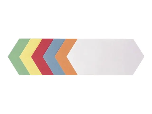 Franken GmbH FRANKEN - Moderationskarte - Rhombus - 9.5 x 20.5 cm - weiß, Gelb, Rot, grün, orange, Hellblau (Packung mit 300) UMZS 920 99