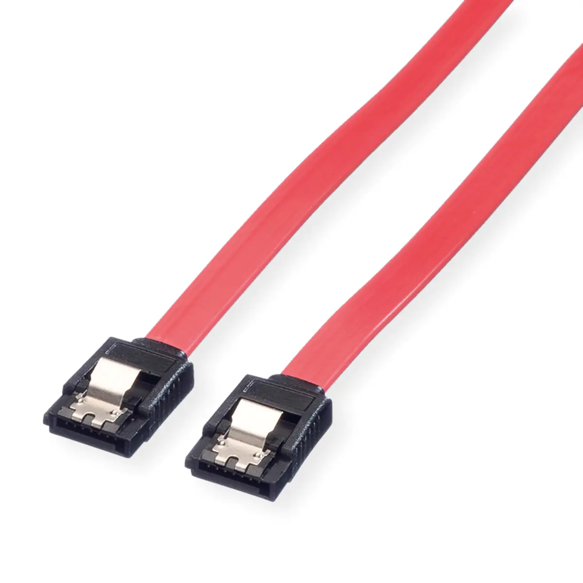 Roline - SATA-Kabel - Serial ATA 150/300 - SATA (W) zu SATA (W) - 1 m - eingerastet - Rot