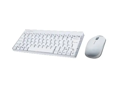 Perixx PERIDUO-712 - Tastatur-und-Maus-Set - kabellos - 2.4 GHz - QWERTZ - Deutsch - weiß