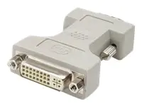techly - Display-Adapter - HD-15 (VGA) (M) bis DVI-I (W) - Daumenschrauben - Grau