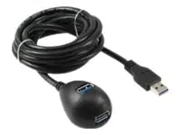 InLine - USB-Verlängerungskabel - USB Typ A (M) zu USB Typ A (W) - USB 3.0 - 3 m - Schwarz