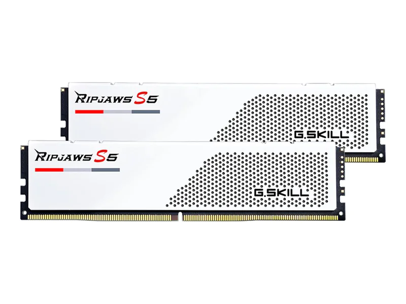 G.Skill Ripjaws F5-6000J3040G32GX2-RS5W, 64 GB, 2 x 32 GB, DDR5, 6000 MHz, 288-pin DIMM