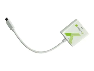 TECHly - Videoadapter - 24 pin USB-C männlich zu HDMI weiblich - 15 cm - ungeschirmt - weiß - Support von 4K 60 Hz