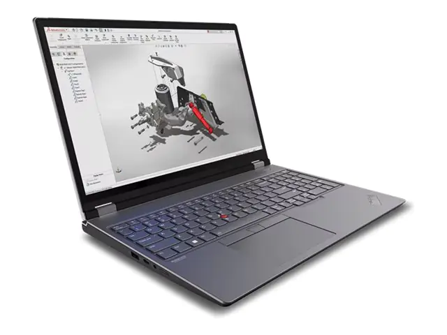 Lenovo ThinkPad P16 Gen 2 21FA - 180°-Scharnierdesign - Intel Core i9 13980HX / 2.2 GHz - Win 11 Pro - RTX 3500 Ada - 64 GB RAM - 1 TB SSD TCG Opal Encryption 2, NVMe, Performance - 40.6 cm (16") IPS 3840 x 2400 (WQUXGA) - Wi-Fi 6E, Bluetooth - Storm Gray