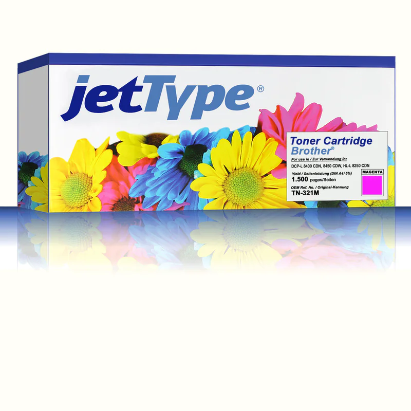 jetType Toner kompatibel zu Brother TN-321M magenta 1.500 Seiten