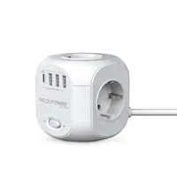 RealPower PowerBox 431, 1,8 m, Drinnen, Weiß, 4 AC-Ausgänge, 250 V, 50 Hz 404874