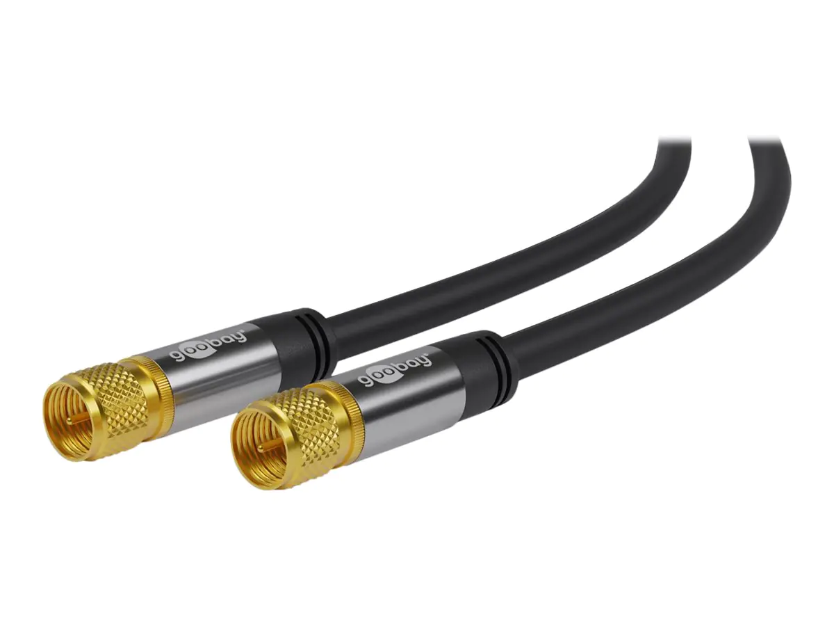 Goobay Antennenkabel - F-Stecker männlich zu