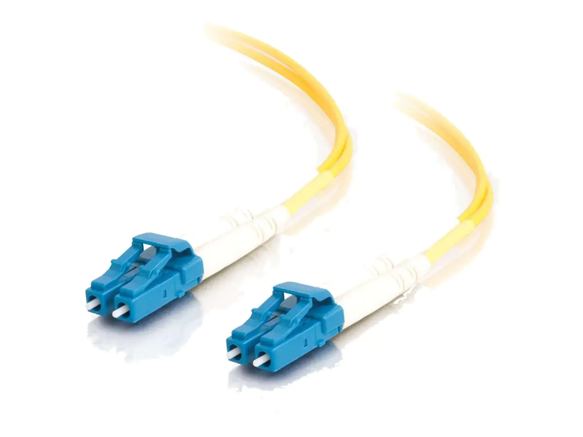 C2G LC-LC 9/125 OS1 Duplex Singlemode PVC Fiber Optic Cable (LSZH) - Patch-Kabel - LC Single-Modus (M) zu LC Single-Modus (M) - 15 m - Glasfaser - Duplex - 9/125 Mikrometer - OS1 - halogenfrei - Gelb