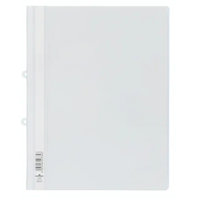 DURABLE Schnellhefter DIN A4, Überbreite Hartfolie weiß