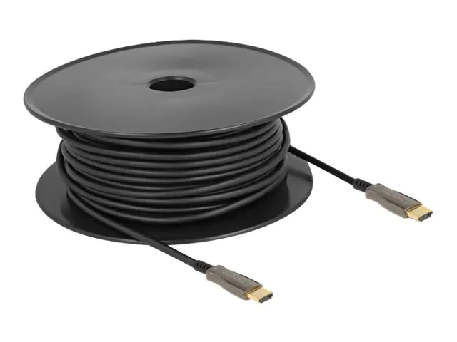 Delock High Speed - HDMI-Kabel - HDMI männlich zu HDMI männlich - 30 m - Schwarz - Active Optical Ca
