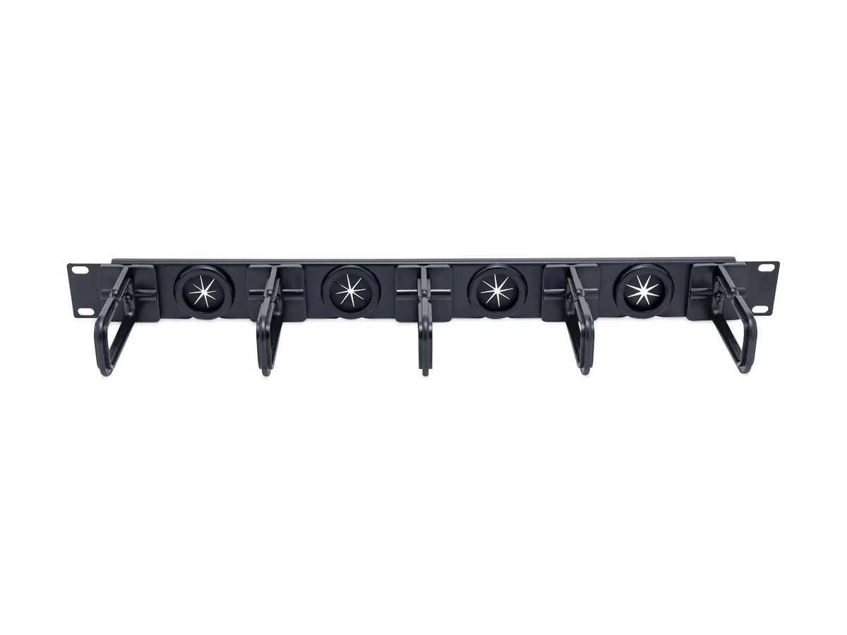 StarTech.com Startech Kabelmanagement Panel für Server Rack - D-Ringe - Kabelmanager - Patch Kabel Management / Führung - Rack - Kabelführungssatz - 1U - 48.3 cm (19") CABLMANAGERH