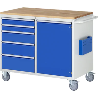 RAU Werkstattwagen 7000 1.145 x 975 x 650 mm (B x H x T) 5 Schubladen Flügeltür