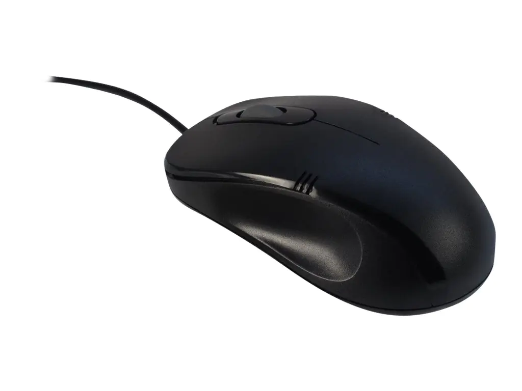 Inter-Tech Eterno M-3026 - Maus - ergonomisch - optisch - 3 Tasten - kabelgebunden - USB - retail