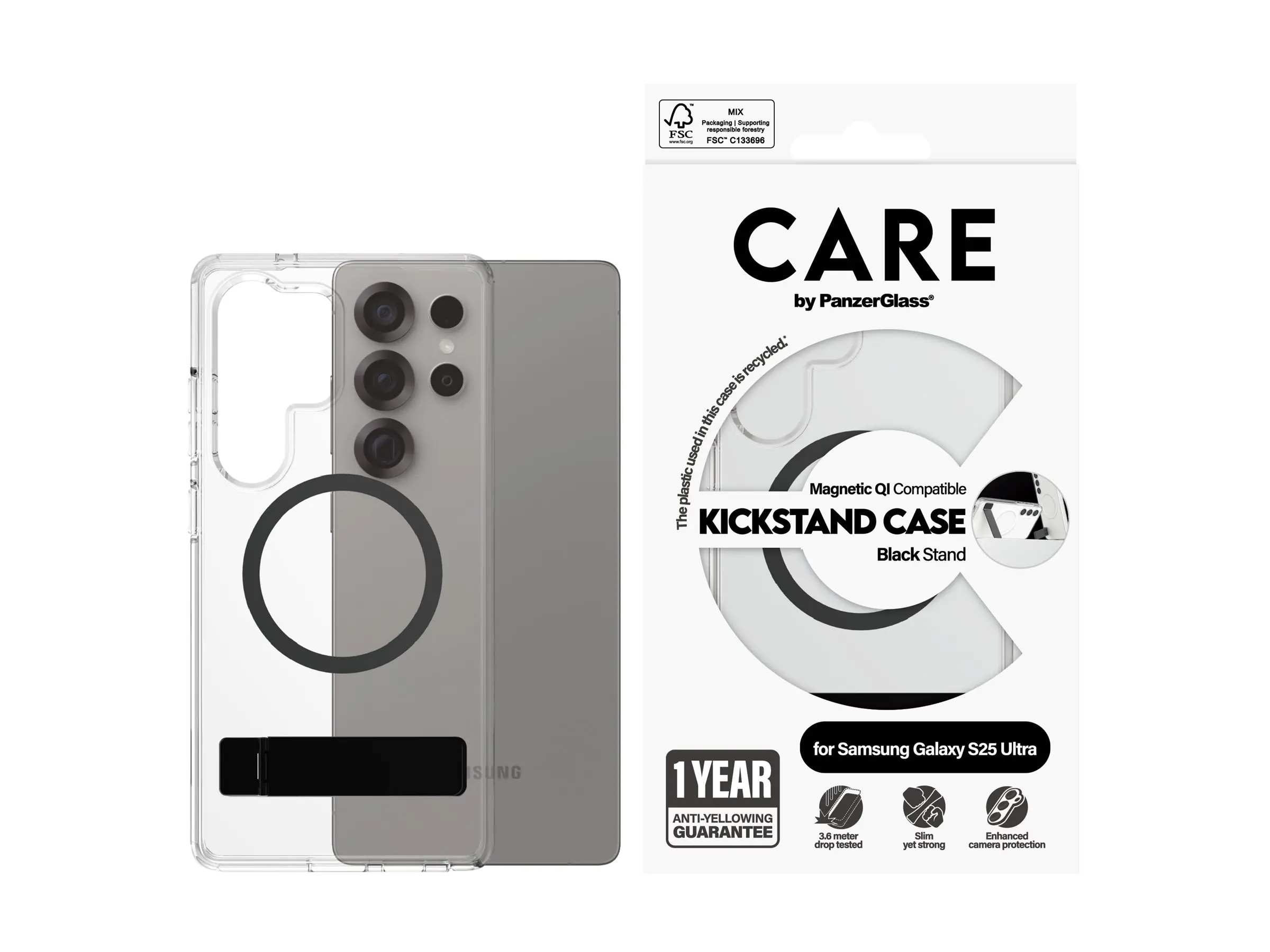 PanzerGlass CARE by PanzerGlass - Hintere Abdeckung für Mobiltelefon - Thermoplastisches Pol