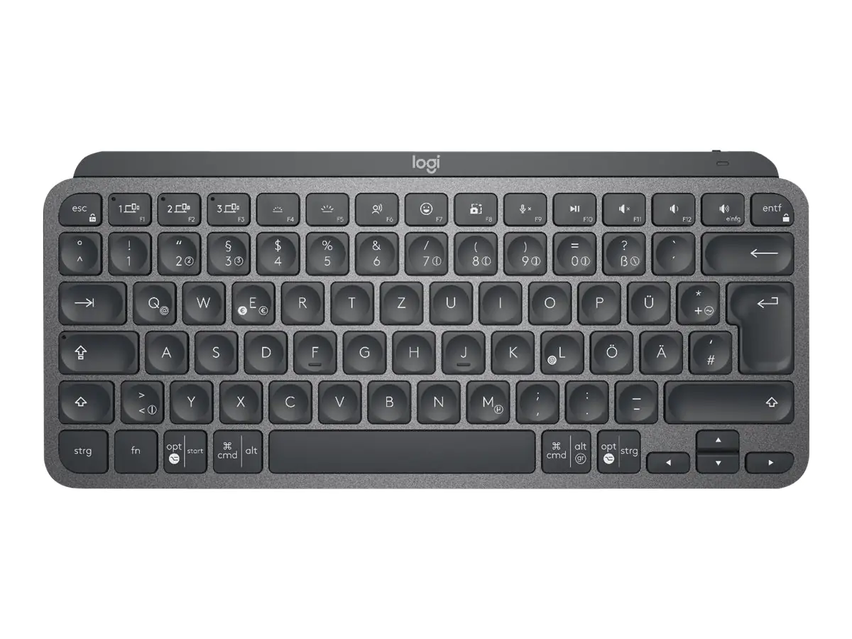 Logitech MX Keys Mini - Office - Tastatur - hinterleuchtet - kabellos - Bluetooth - QWERTY - Nordisch (Dänisch/Finnisch/Norwegisch/Schwedisch) - Graphite