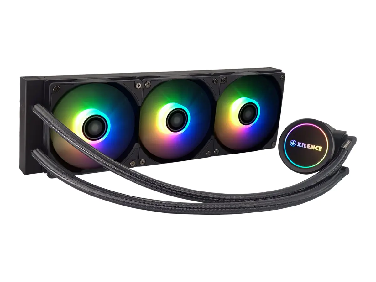 Xilence Performance A+ Series LiQuRizer LQ360.ARGB - Prozessor-Flüssigkeitskühlsystem - Kühlergröße: 120 mm - (für: LGA1156, AM2, AM2+, LGA1366, AM3, LGA1155, AM3+, LGA2011, FM1, FM2, LGA1150, FM2+, LGA1151, AM4, LGA2066, TR4, LGA1200) - Kupfer - 120 mm