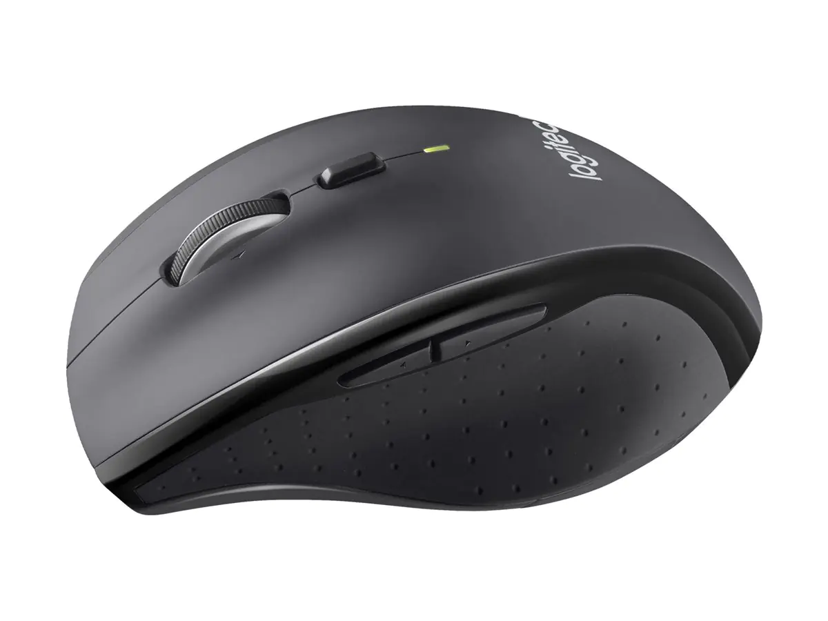 Logitech M705 - Maus - Für Rechtshänder - Laser - kabellos - 2.4 GHz - kabelloser Empfänger (USB) - Grau