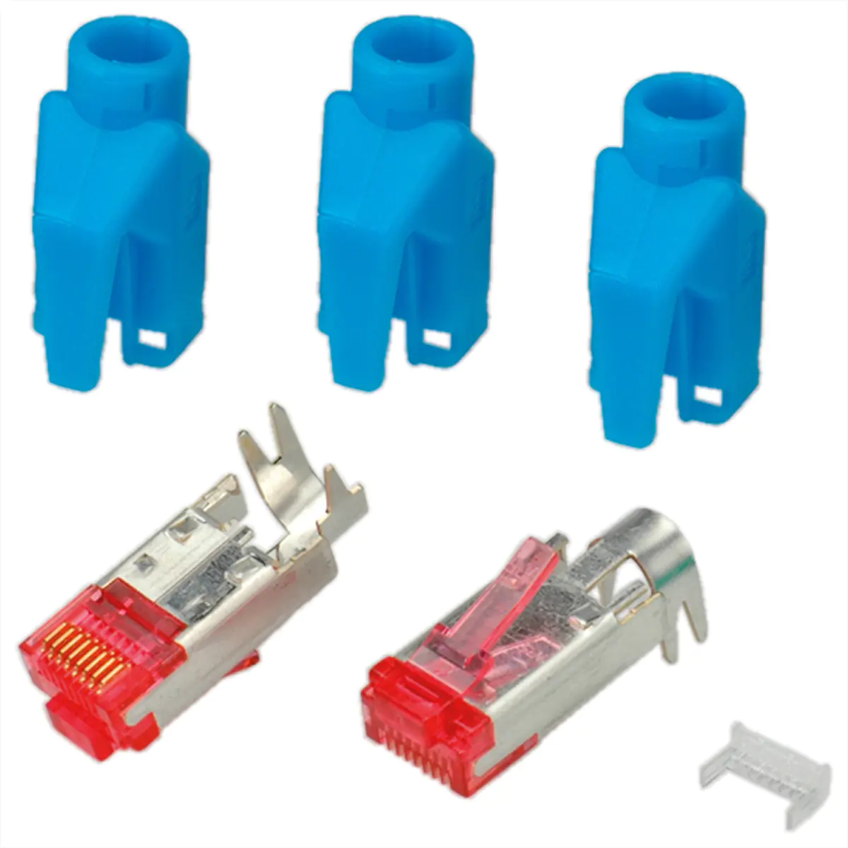 EFB-Elektronik - Netzwerkanschluss - RJ-45 (M) - STP - CAT 6 - Blau (Packung mit 50)