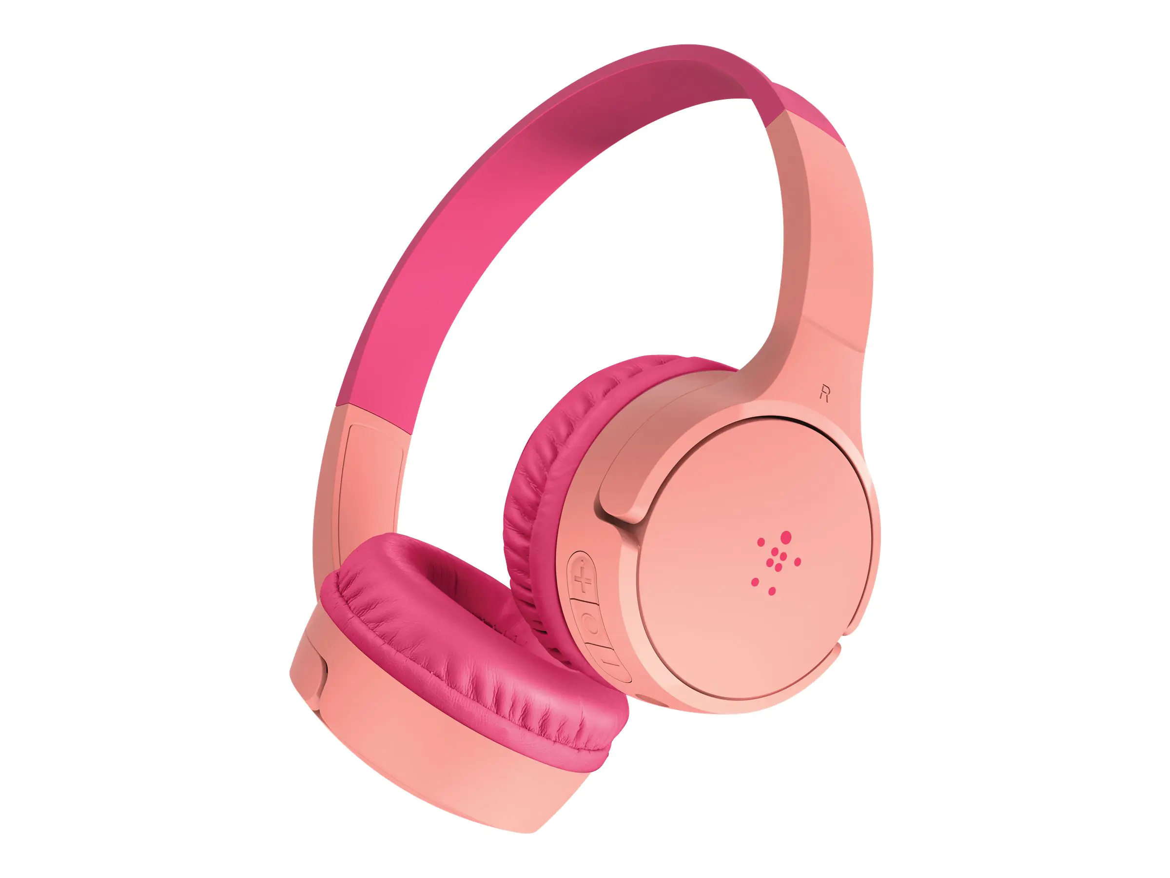 Belkin SoundForm Mini - Kopfhörer mit Mikrofon - On-Ear - kabelgebunden - 3,5 mm Stecker - pink