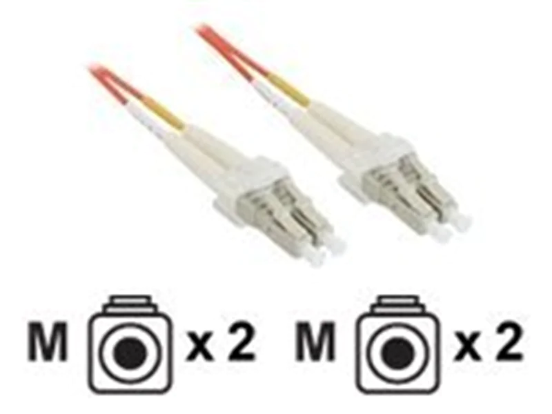 InLine LWL Duplex Kabel - LC/LC - 50/125µm - OM2 - 5m 88522