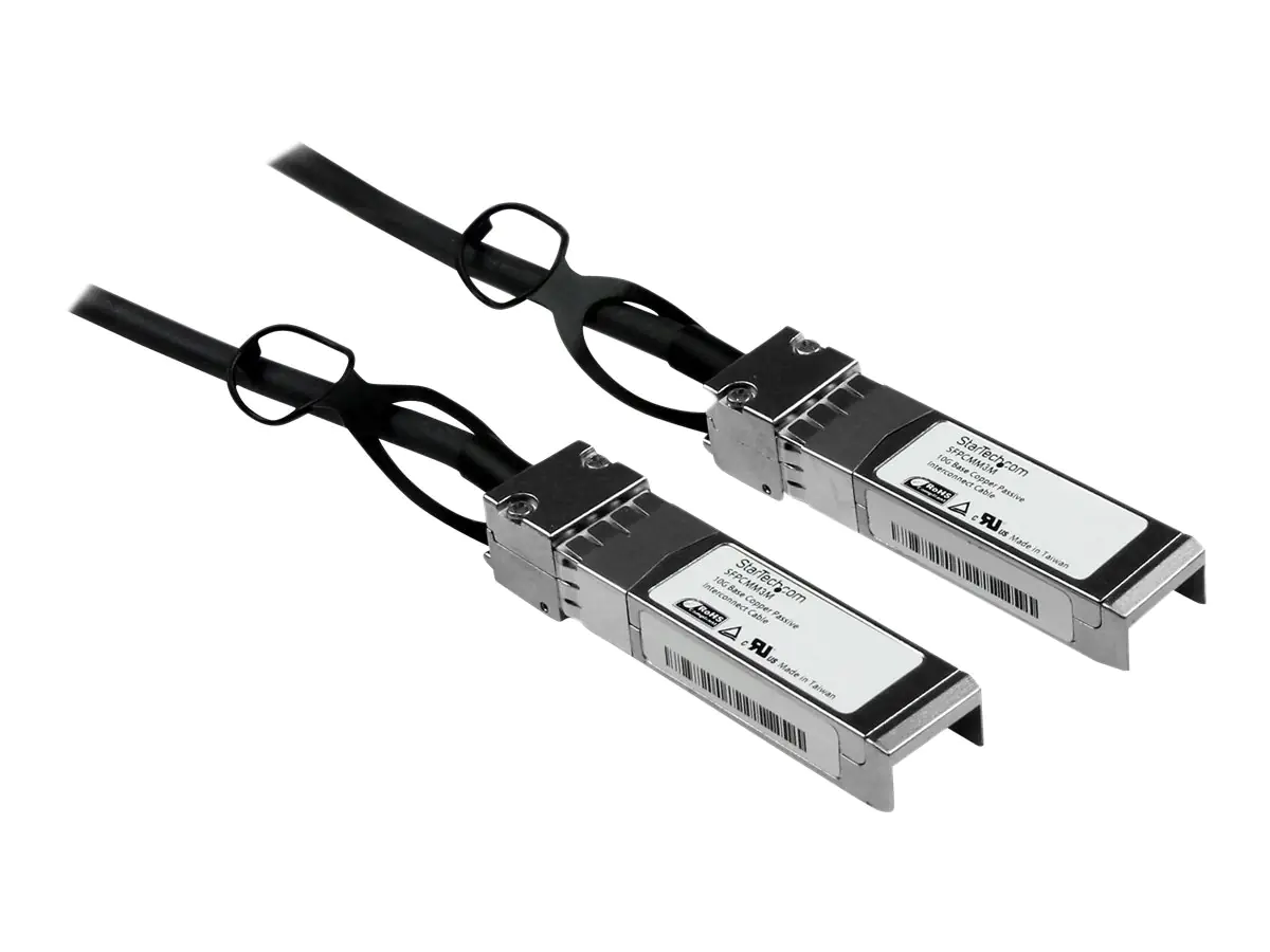 StarTech Cisco kompatibles SFP+ Twinax Kabel 3m - 10GBASE-CU SFP+ Direct Attach Kabel - passiv - 10Gigabit Kupfer Netzwerkkabel - Direktanschlusskabel - SFP+ zu SFP+ - 3 m - twinaxial - für P/N: ET10GSFP, PEX10000SFPI, PEX10GSFP, PEX10GSFP4I, PEX2000