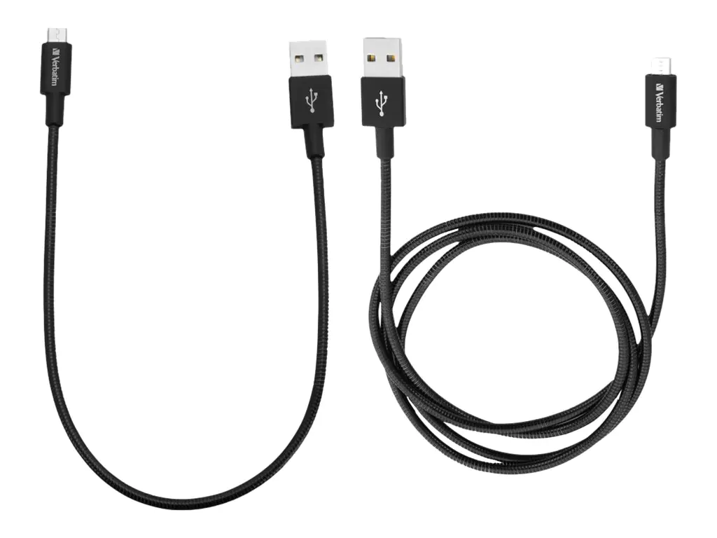 Verbatim Sync and Charge - USB-Kabelsatz - USB (M) zu Micro-USB Typ B (M) - Schwarz