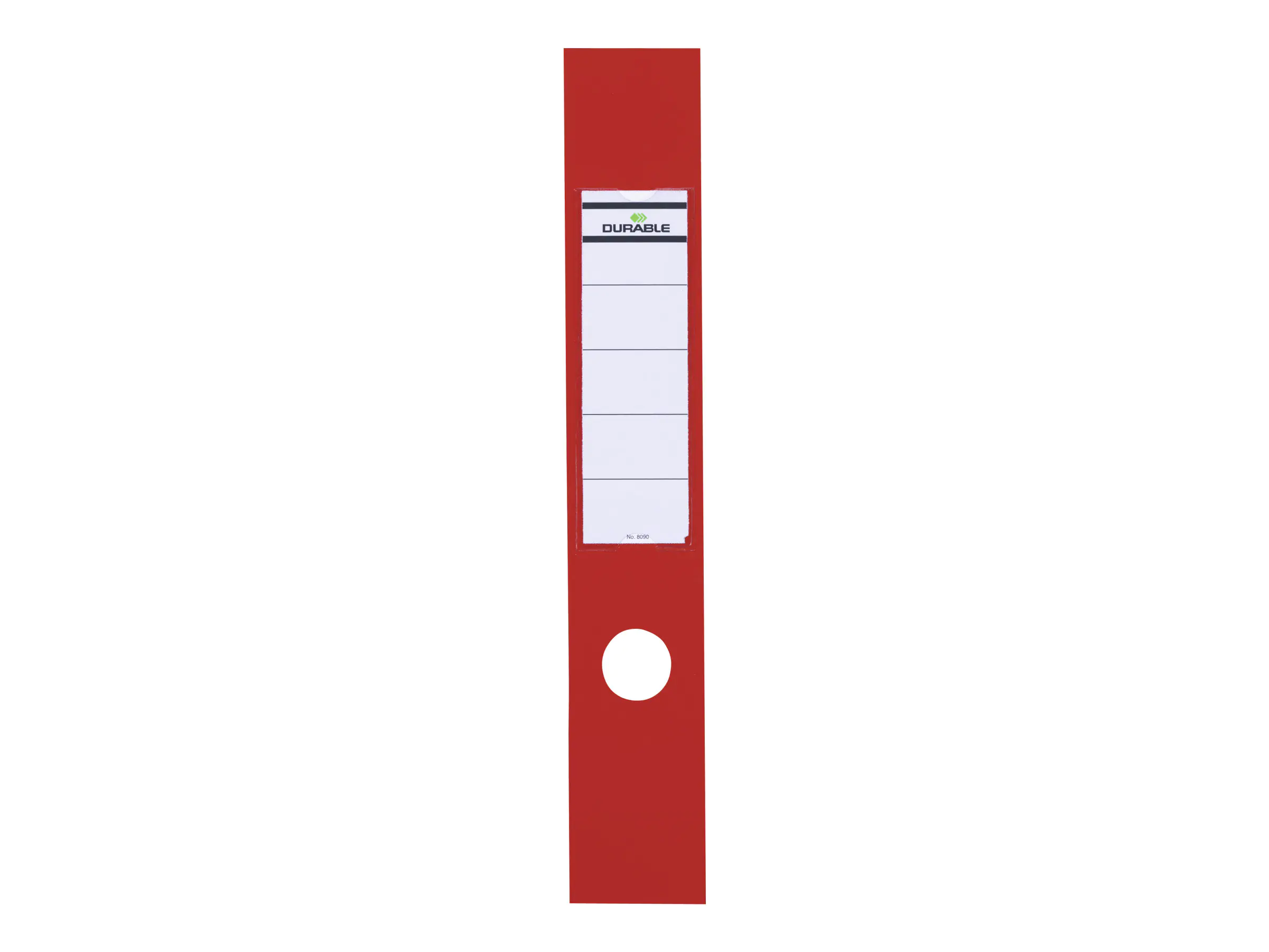 Durable ORDOFIX - Rückenetikett für Aktenordner - Rot (Packung mit 10) 809003