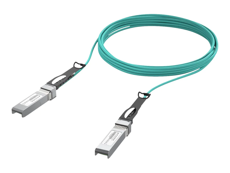 Ubiquiti - 25GBase-AOC Direktanschlusskabel - SFP28 zu SFP28 - 5 m - 3 mm - Glasfaser - Active Optical Cable (AOC) - Aquamarin