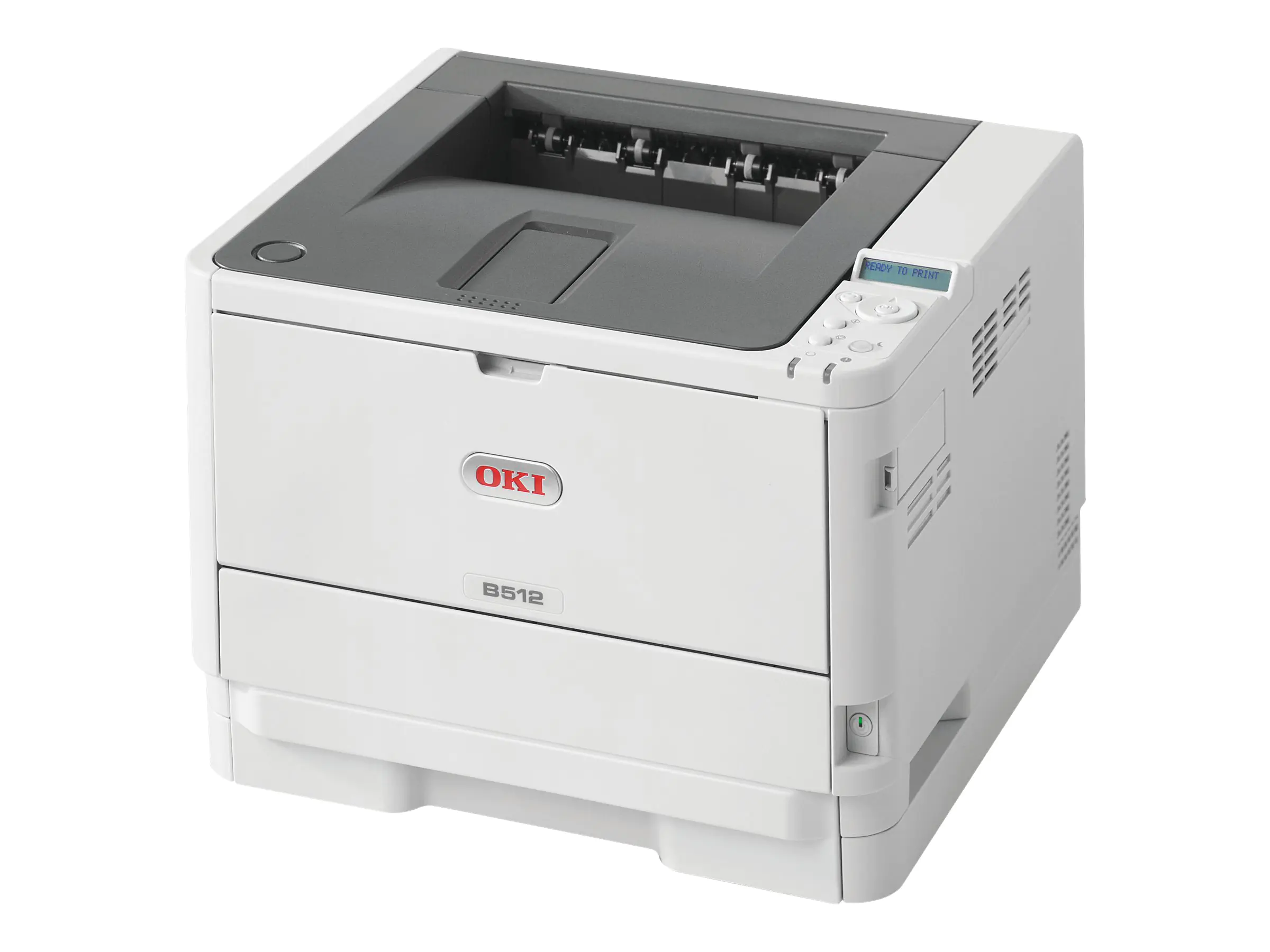 OKI B512dn - Drucker - s/w - Duplex - LED - A4/Legal - 1200 x 1200 dpi - bis zu 45 Seiten/Min. - Kapazität: 630 Blätter - USB 2.0, Gigabit LAN