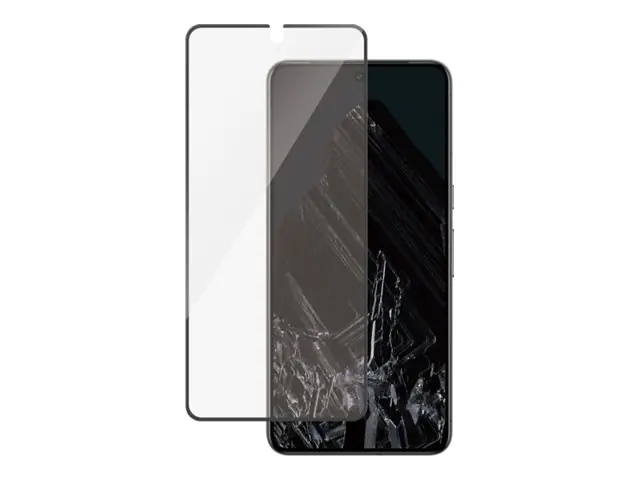 PanzerGlass - Bildschirmschutz für Handy - ultrabreite Passform - Rahmenfarbe schwarz - für Google Pixel 8 Pro