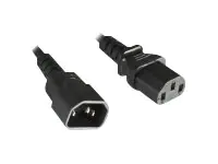 Helos - Spannungsversorgungs-Verlängerungskabel - power IEC 60320 C13 zu IEC 60320 C14 - 250 V - 10 A - 1.8 m - Schwarz