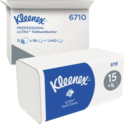 Kleenex 6710, 96 Blätter, Weiß, Frankreich, 397 mm, 556 mm, 238 mm