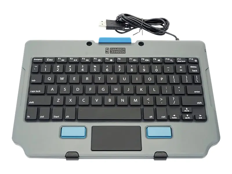 Gamber-Johnson Quick Release Keyboard Cradle - Montagekomponente (Cradle) - für Tastatur - Schwarz - Montageschnittstelle: 75 x 75 mm - für Gamber-Johnson Rugged Lite