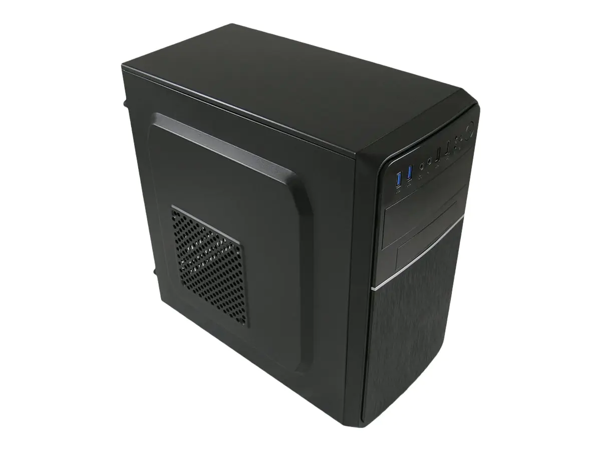 LC Power 2015MB - Tower - micro ATX - keine Spannungsversorgung - Schwarz - USB/Audio
