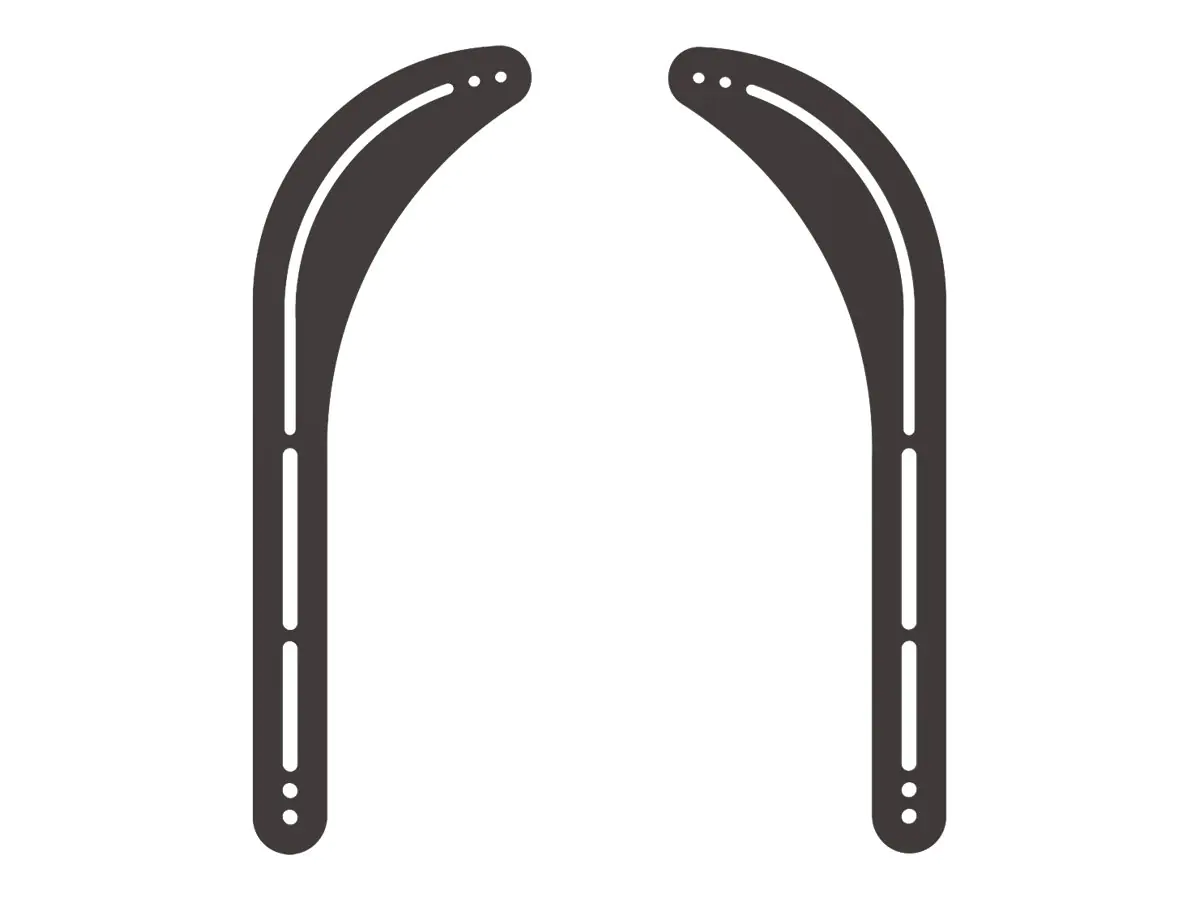 Neomounts NS-SB100 - Befestigungskit (2 Montagehalterungen) - für Soundbar - Schwarz