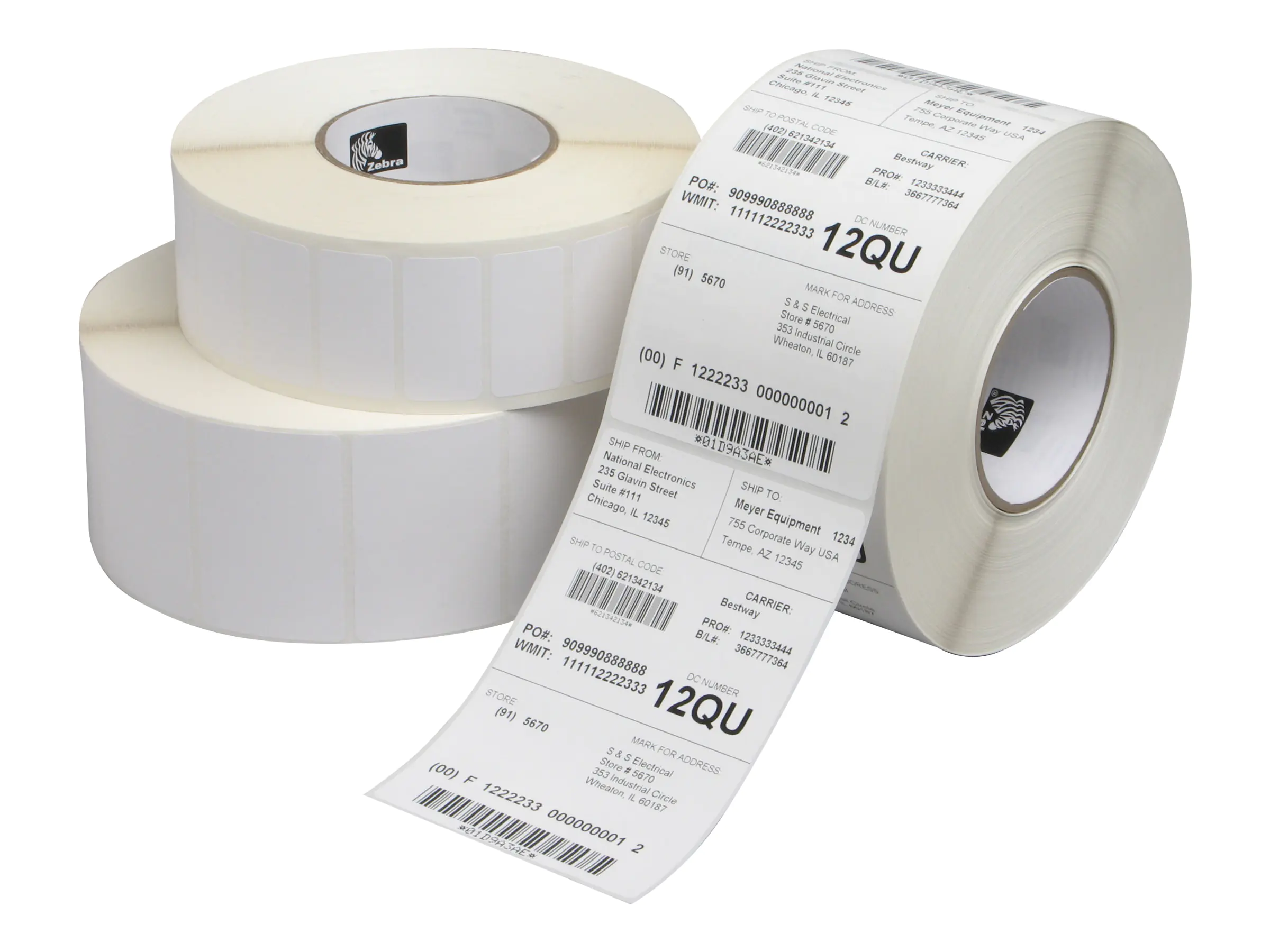 Zebra Z-Perform 1000T - Papier - permanenter Klebstoff - unbeschichtet - 48 x 35 mm 44900 Etike