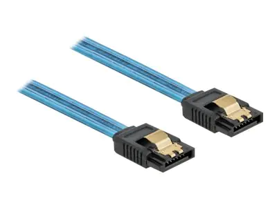 Delock SATA 6 Gb/s Cable UV glow effect - SATA -Kabel