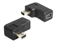 Delock - USB-Adapter - Mini-USB, Typ B (W) zu Mini-USB, Typ B (M) - USB 2.0 - 90° Stecker