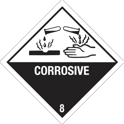 DR-Label Versandetikett DR234S1010 Kl.8 Corrosive 100x100mm 500St.