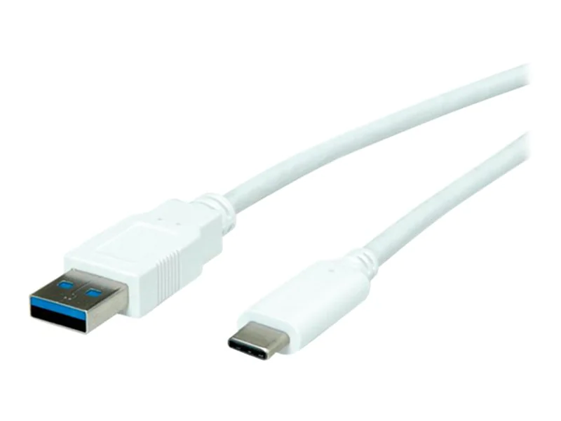 VALUE - USB-Kabel - USB Typ A (M) zu 24 pin USB-C (M) - USB 3.1 - 5 V - 900 mA - 1 m - weiß