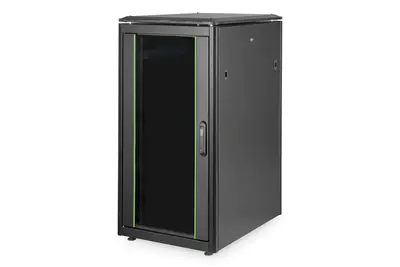 Digitus Professional Unique - Schrank Netzwerkschrank - Schwarz, RAL 9005 - 22U - 48.3 cm (19")