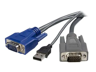 StarTech.com 1,8m ultradünnes USB VGA 2-in-1-KVM-Kabel - Tastatur- / Video- / Maus- (KVM-) SVUSBVGA6