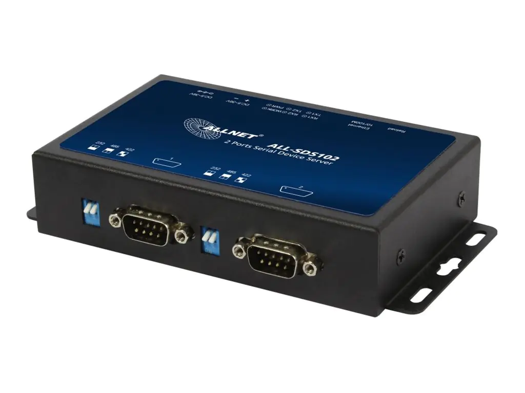 ALLNET Medienkonverter 2x RS232/RS422/RS485 auf 10/100BASE-TX"ALL-SDS102v2" - Converter - 0,1 Gbps